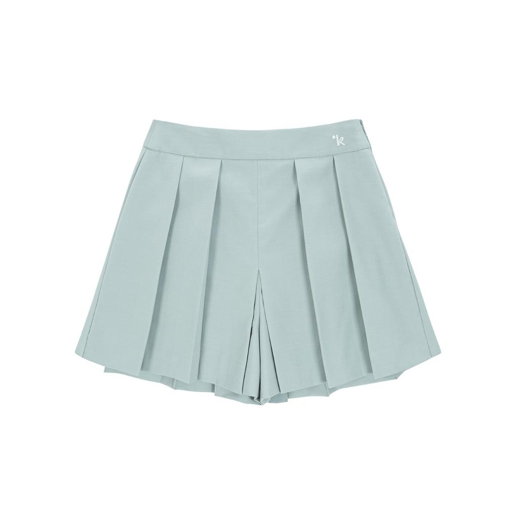 LIKK Pleated Skirt Pants (Mint) _L3B1-Pt01C
