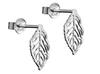 Silver Leaf Earrings Small Women' Leaf Studs Silver 925