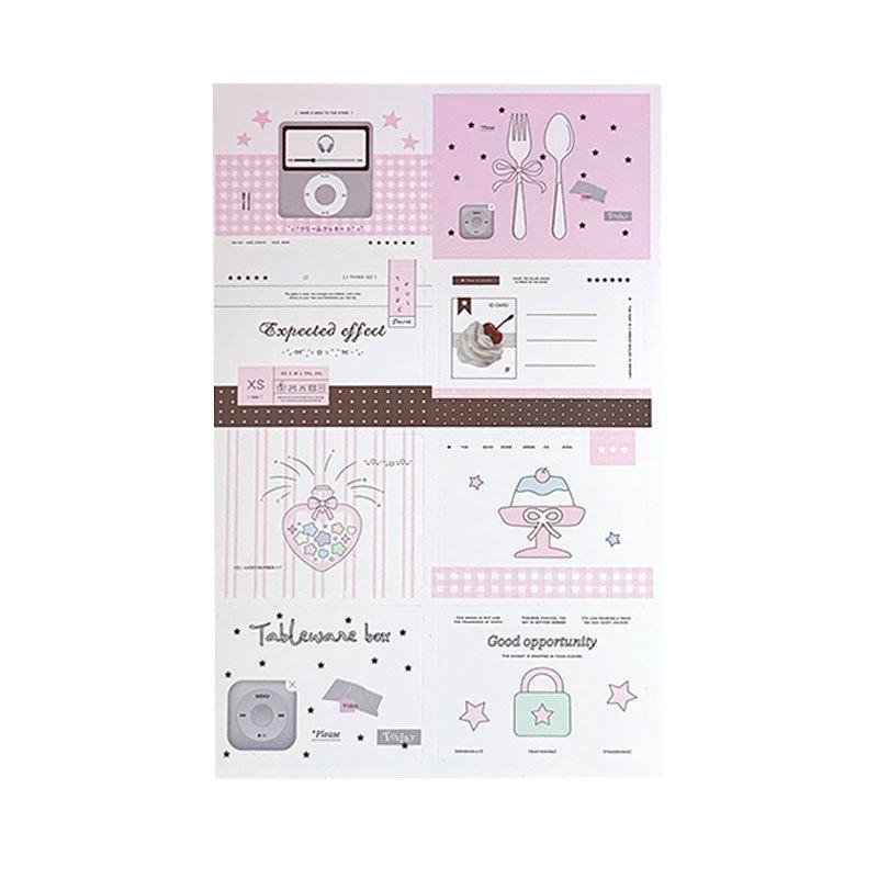 Korean Style Mini Sealing Stickers (3x4CM) for Card Packaging and DIY Journals - Cute Adhesive Designs