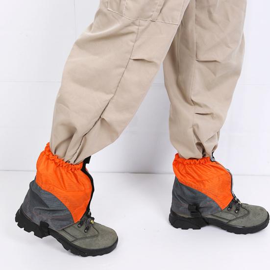 1 paire de guêtres de jambe avec bande réfléchissante réglable pour hommes et femmes, randonnée en plein air