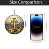 Beach Sunset Suncatcher Ornament Acrylic Window Decoration, Creative Lighting Craft Pendant Home Decoration Hanging