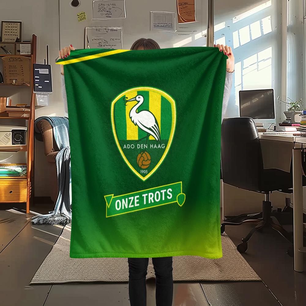 The Hague Football Club  Print Flannel Blanket, High Quality Comfortable for All Seasons, Home Decor, Warmth and Comfort