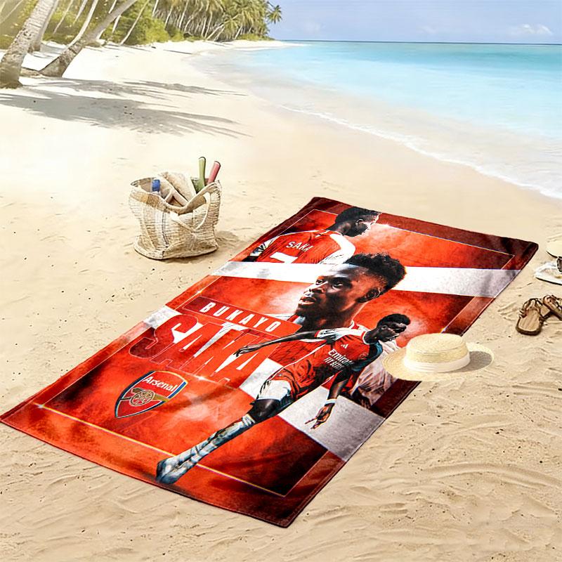 Bukayo Saka Force Beach Towel, Large Soft Quick Dry Towel for Beach Camping Swimming