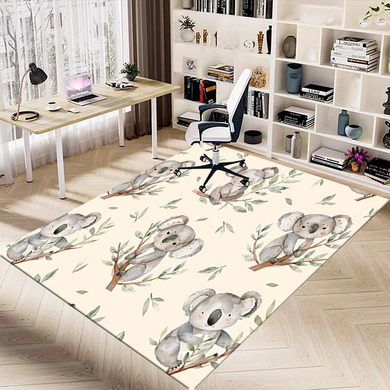 1 Stück Koala-Blätter Anti-Rutsch-Teppich, geeignet für Büro, Schlafzimmer und Spielzimmer. Kann auch als Sofafußstützenbezug verwendet werden-W43