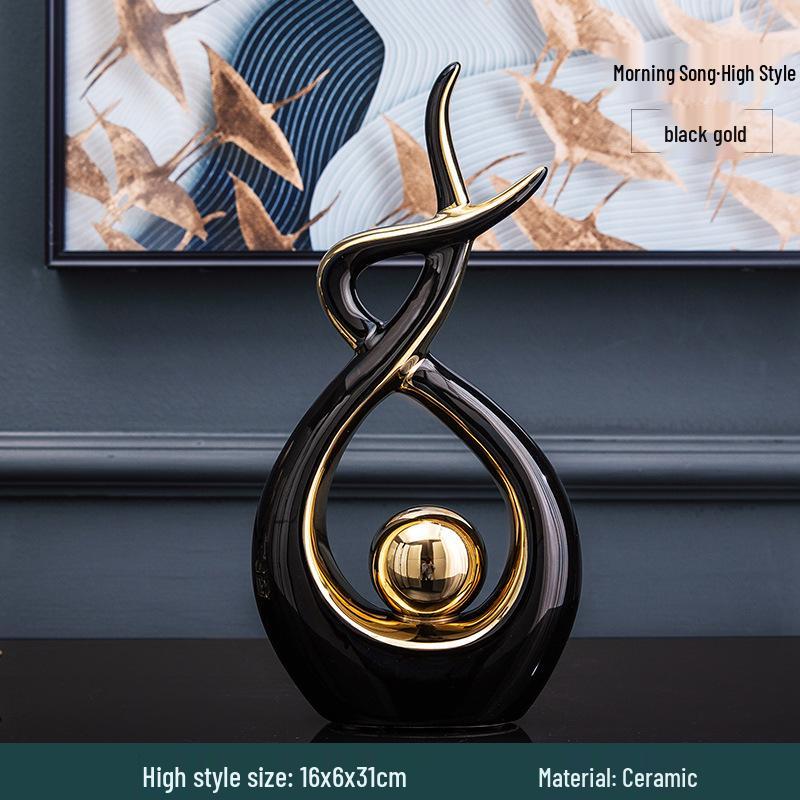 European Style Luxurious Ceramic Ornament for Home or Office Decor