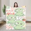 Two BFDI Cartoon Animated Blanket Flannel Novelty Warm Throw Blanket for Home Decoration