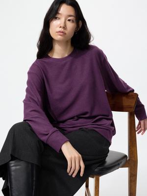 Uniqlo Weiches Strickfleece Rundhals-T-Shirt