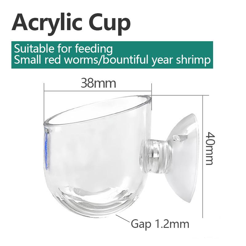 Aquarium Decoration Plant Cup Pot Acrylic Aquatic Plant Cup With Suction Holder Planting Cylinder Cup Aquarium Decoration Tool