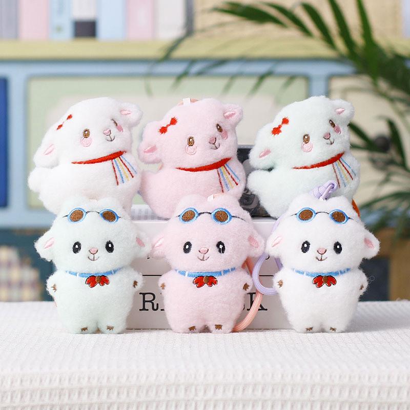 Plush Sheep Keychain With Pp Cotton Filling Perfect For Bookbags And Gifts