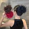 1pc New Simulation Hydrangea Large Acrylic Hair Claw Clip, Women'S Fashion Bohemian Style Hydrangea Flower Bun Hair Clip, Shark Clip