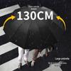 Extra Large Windproof Men's Umbrella: Reinforced, Heavy-Duty, Manual, Foldable for Rain or Shine, Fits Up To Three People