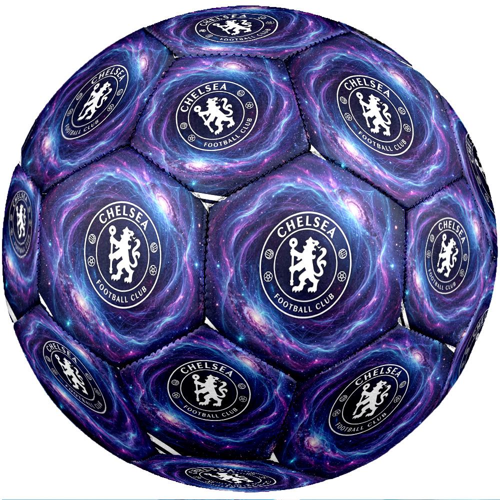 Chelsea FC Theme Soccer Ball Size 5 Soccer Ball Soft Touch Professional Training Football for Outdoor Sports