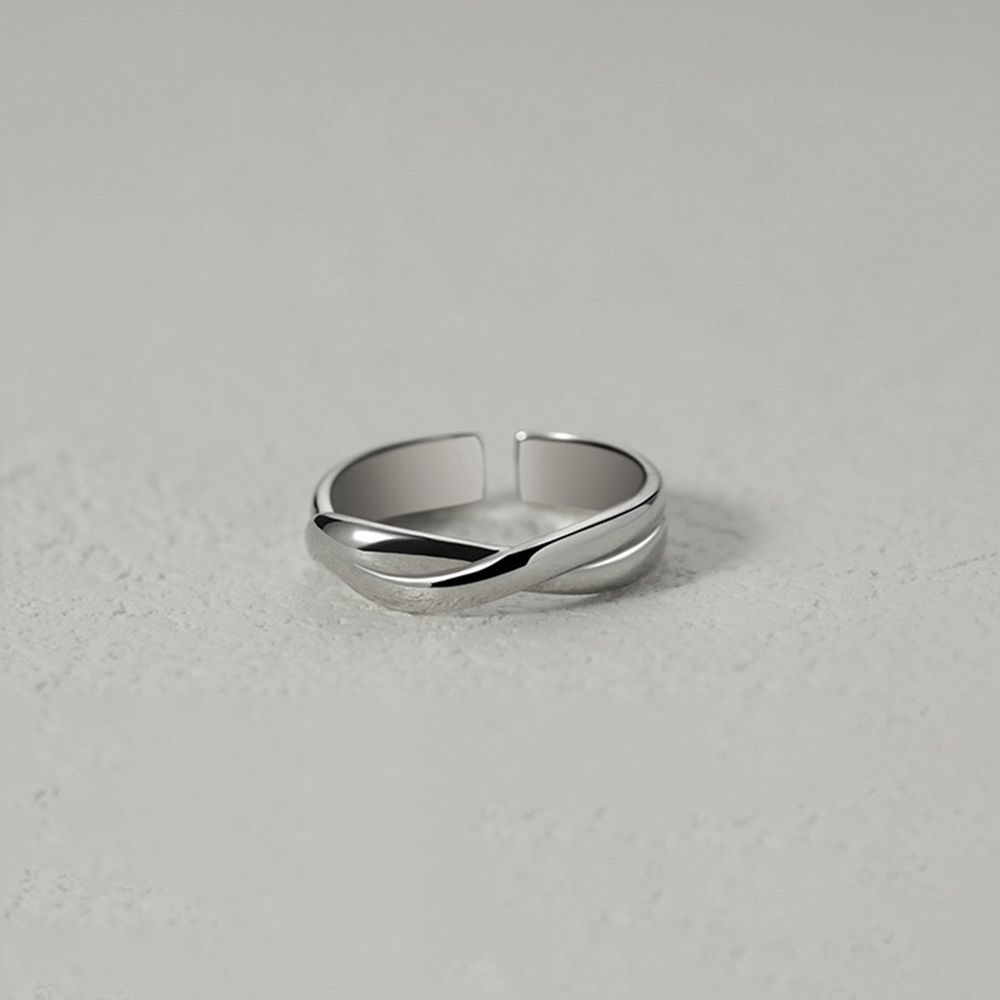 Valentine's Day Gift Copper Line Ring Punk Finger Buckle Korean Style Jewelry Men Geometric Ring