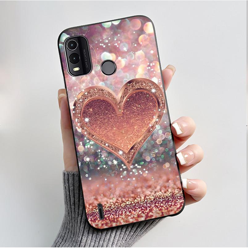 For Nokia G11+ G11 G21 Case Couple Fashion Butterfly Flowers Black Soft Silicone TPU Phone Casing For Nokia G11 Plus Back Cover