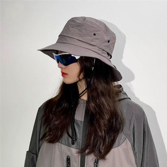 Bucket Hat Foldable Quick-Dry Breathable Mesh Fisherman Hat with Wide Brim