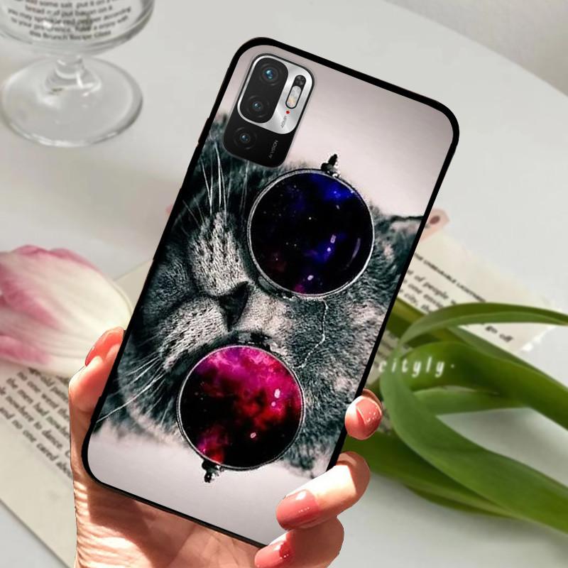 For Redmi Note 10T Case Note10 5G Geometric Design Silicone Soft TPU Back Covers For Xiaomi Redmi Note 10 JE Bumper Funda Capa