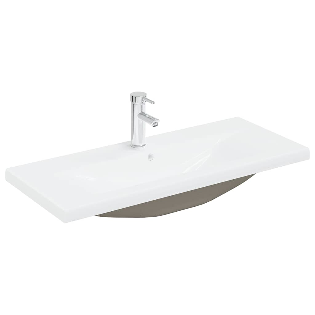 2 Piece Bathroom Furniture Set Concrete Grey Particleboard
