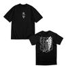 Attack on Titan Graphic 100Cotton Unisexs Short Sleeve unisex Oversized Tshirt Trend Leisure Luxury Selling Popular high quality