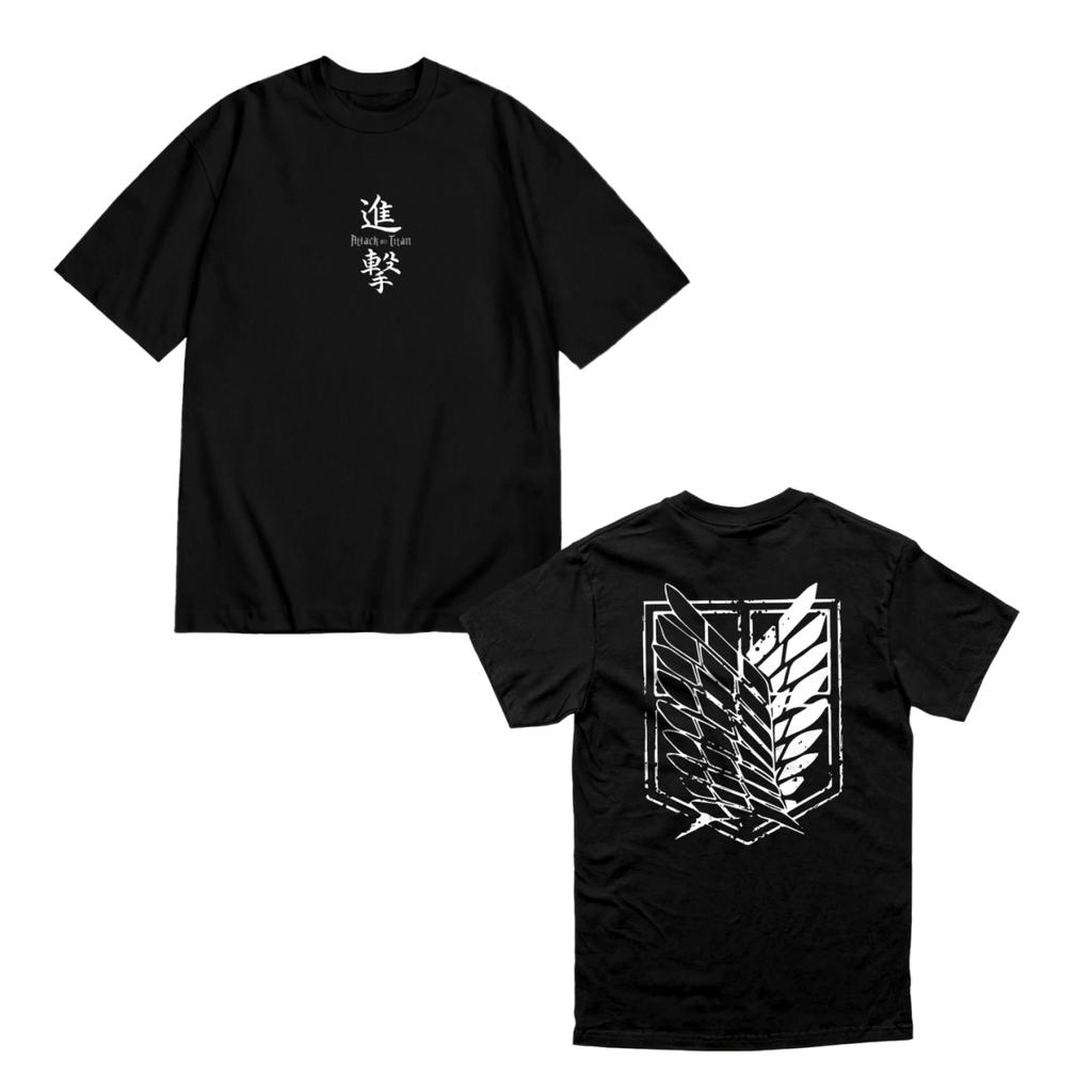 Attack on Titan Graphic 100Cotton Unisexs Short Sleeve unisex Oversized Tshirt Trend Leisure Luxury Selling Popular high quality