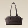 Early Spring New 2026 First Layer Cowhide Boston Bowling Bag Genuine Leather Underarm Bag Handbag Shoulder Pillow Bag