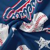 3D Baseballs Full SizeBlue Baseball Kids Bedding Set3Pcs Bedding Set Printed 1duvet Cover with 2 Pillowcases