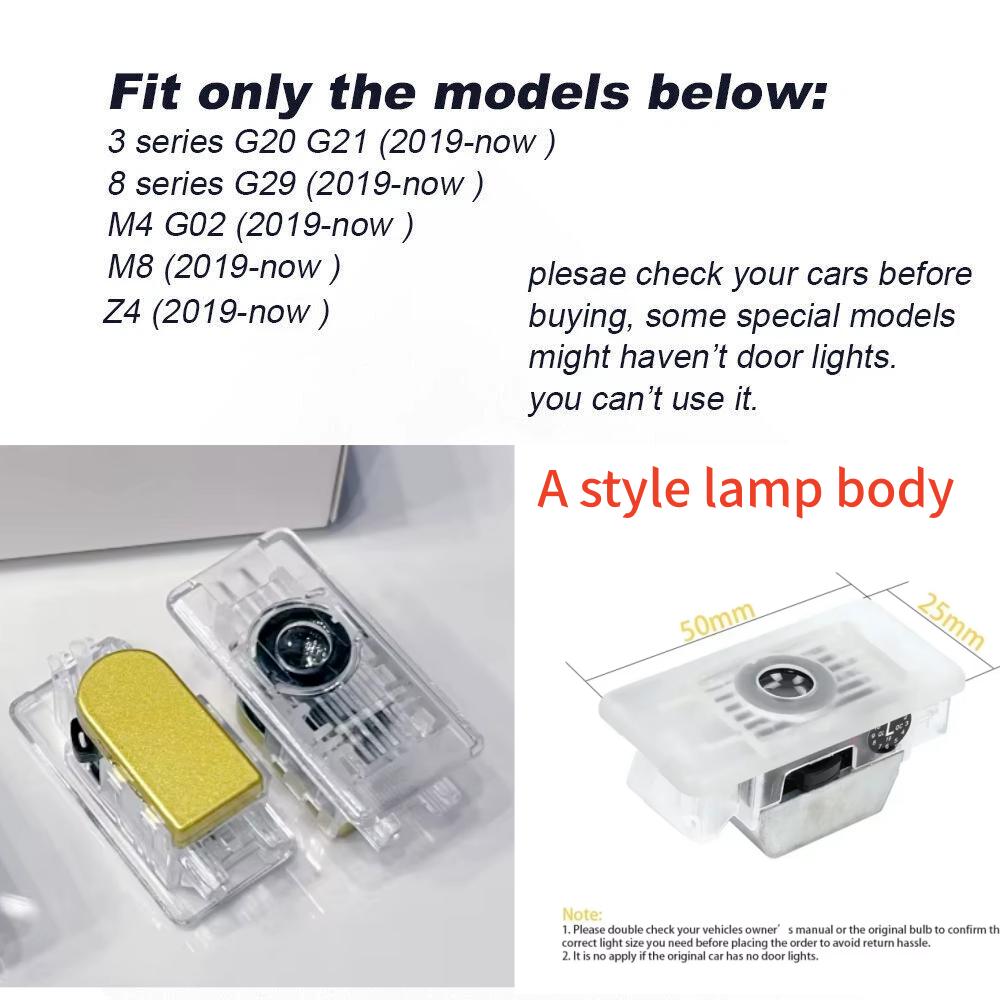 Automotive LED Welcome Light Projector Is Suitable for BMW's New 3 Series G20 G21/8 Series G29/M4 G02/M8/z4 2019-now Accessories HI9