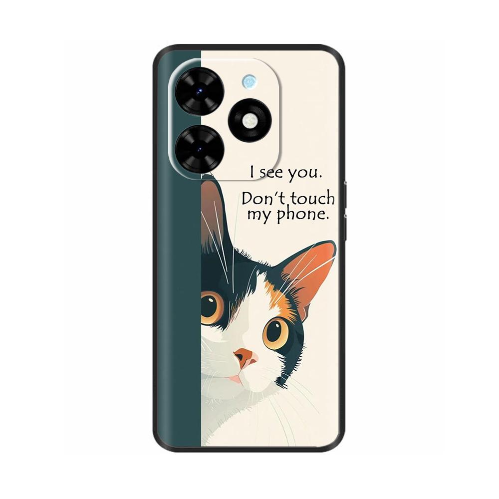 Shockproof Cover For Tecno Spark Go 2024 Case Soft Silicone Animals Painted Back Cover For Techno Spark Go 2024 Case Phone Cover