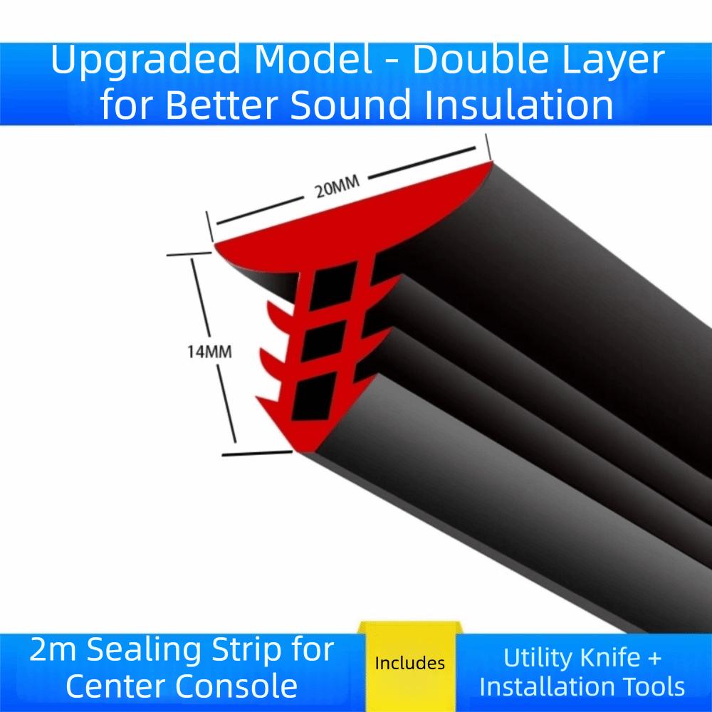 Sound Dampening Dashboard Seal Strip Rubber Material Auto Sealing Strip Cabin Noise Control