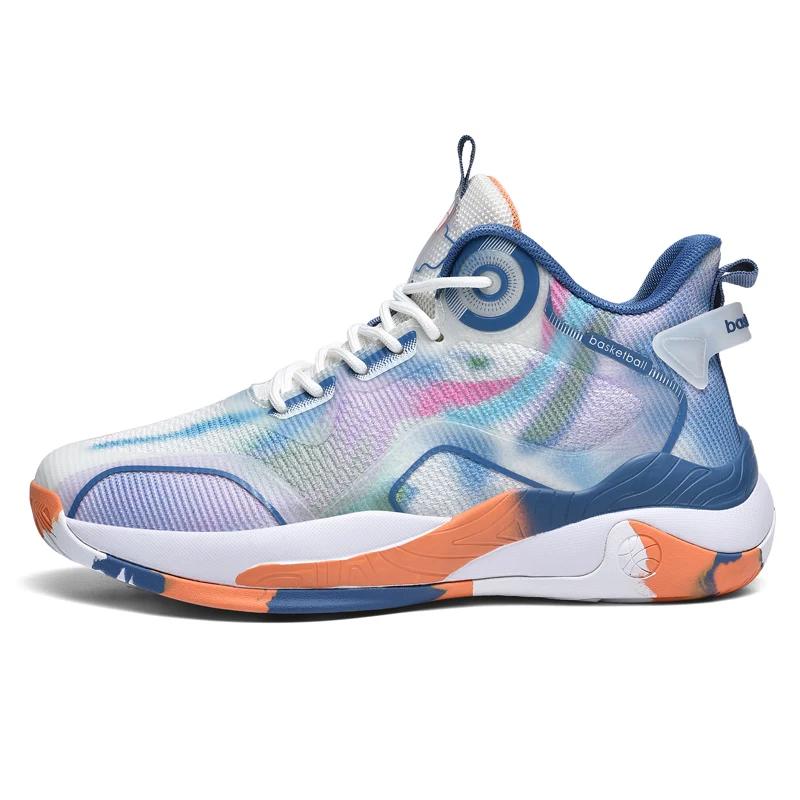 Men's Basketball Shoes Field Non-Slip Athletic Outdoor Sports Male Original Breathable Sneakers Training Student Basket Shoes