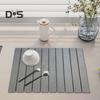 Kitchen Countertop Drying Mat Quick Dry Diatomaceous Earth Water Absorbent Pad Collapsible Dish Bowl Bottle Cup Holder Diatomite Mat