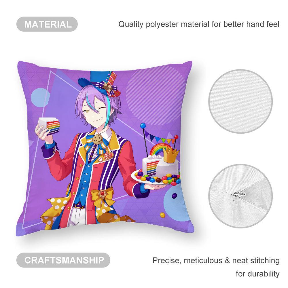 K-Kamishiro Rui Anime Pillow Case 3D Print Polyester Fiber 40*40 Cm Home Sofa Throw Pillow Cover Decoration Festival Gift