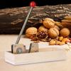 Macadamia-Nussknacker aus Edelstahl mit Holzbox für Walnüsse, Kastanien, Pekannüsse und Mandeln