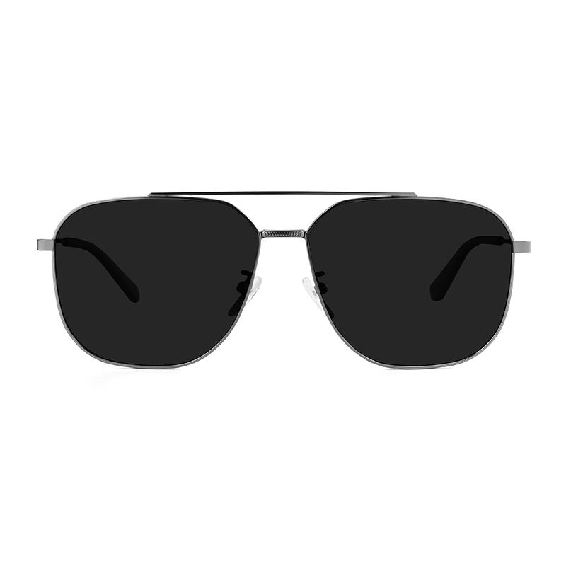 Calvin Klein Polarized Double Beam Aviator Style Driving Sunglasses Unisex Sunglasses Metallic Irregular-Shape CKJ26219SPLB