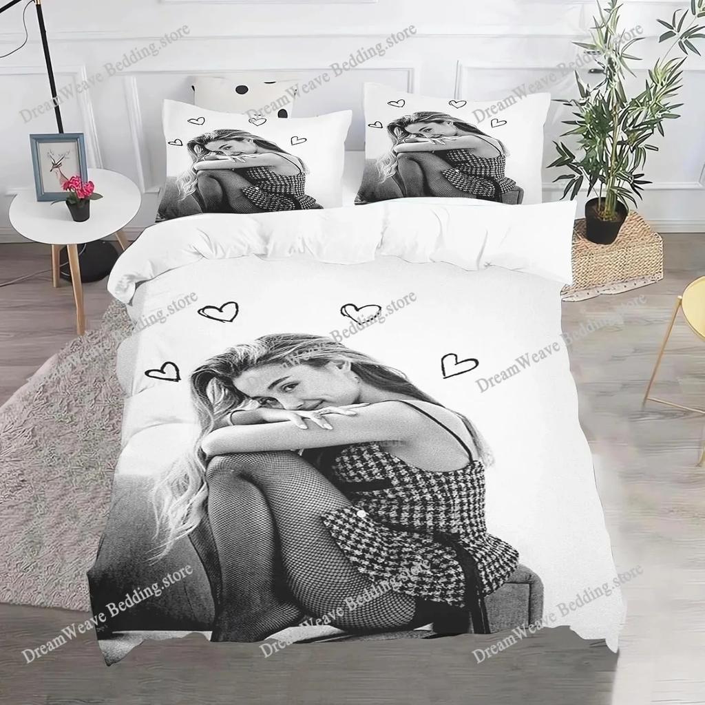 Exquisite 3D Ariana Grande Wallpaper Anime Digital Printing Bedding Set Duvet Cover Comforter Bed Youth Kids Girl Boys Gift741