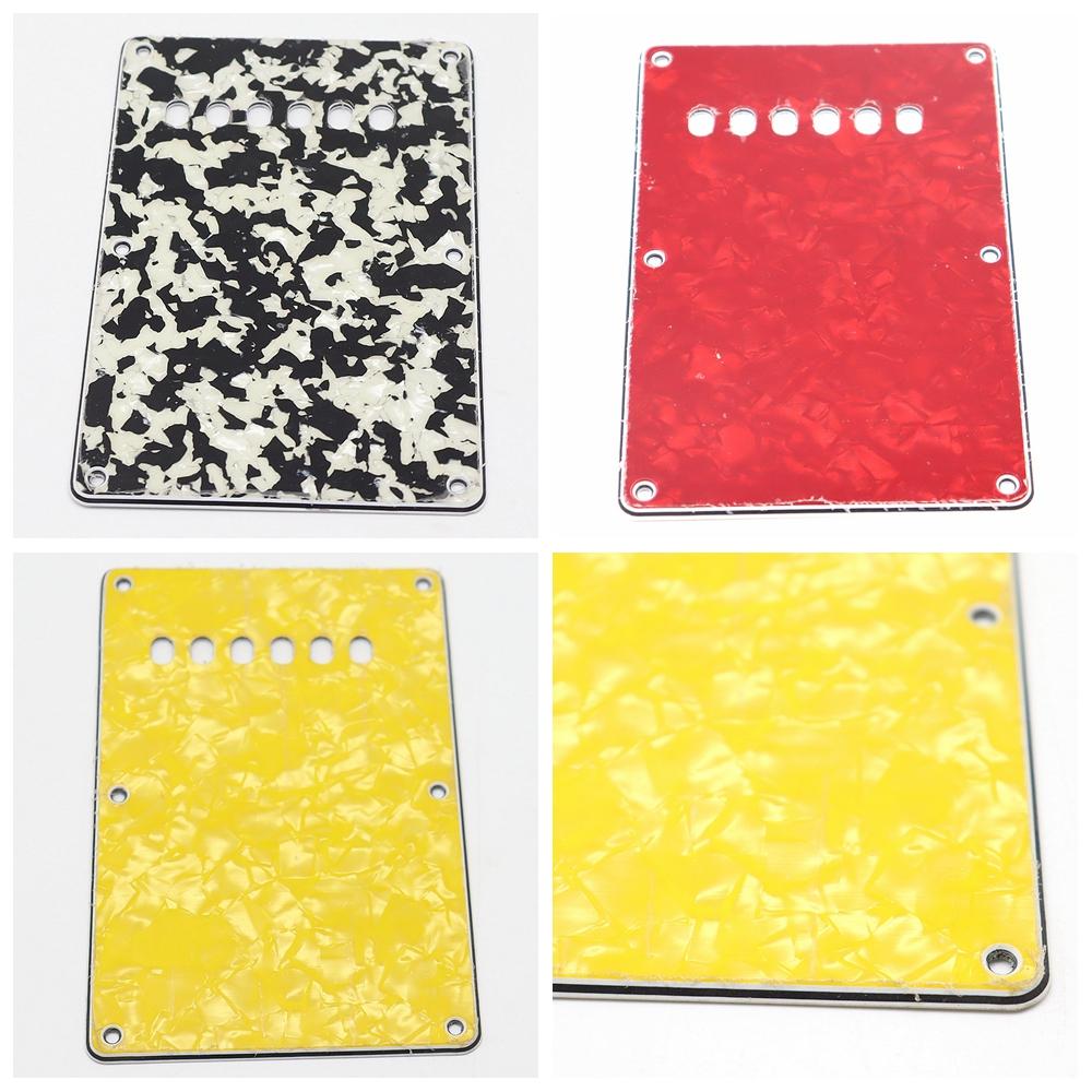 6 Hole Pvc Guitar Back Plate Pickguard Tremolo Backplate For St Modern Style Electric Guitar Special Offer