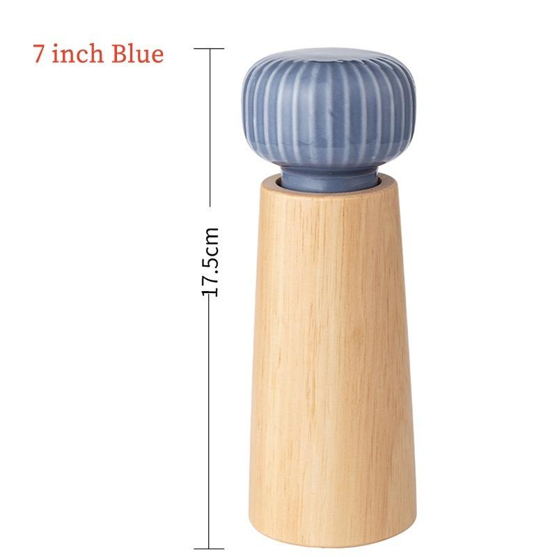 Nordic Style Pepper and Salt Grinder Manual Salt and Pepper Grinder Adjustable Roughness Ceramic Core Salt Grinder
