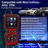 V519 Elm327 Automotive Fault Diagnosis Instrument OBD2 Scanner Battery Voltage Detection Code Reader Engine Fault Reading Data Digital Display
