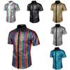 70s Disco Style Mens Costume Shirt With Sequin Details For Themed Events And Cosplay