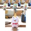  Porte-clés Canard en Peluche Adorable Animal en Peluche Mignon et Moelleux Pour Sacs et Clés