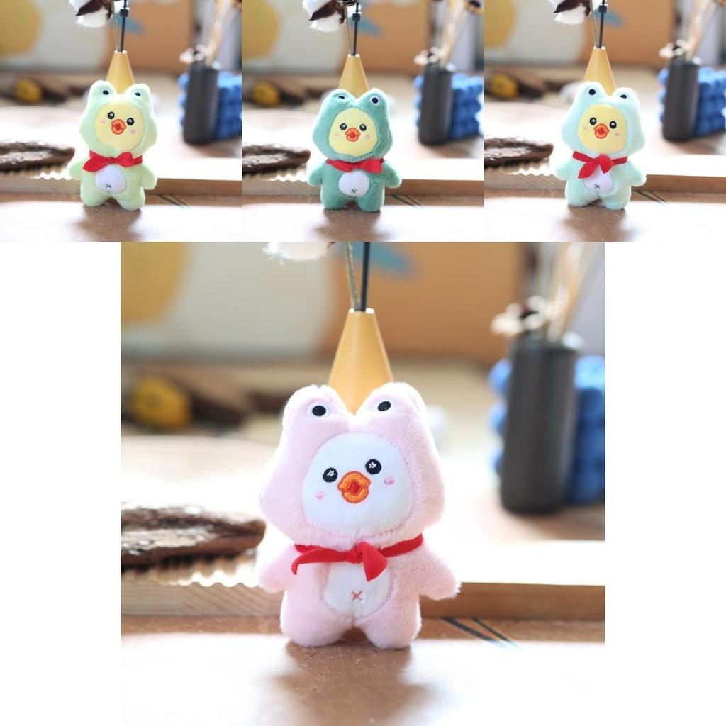  Porte-clés Canard en Peluche Adorable Animal en Peluche Mignon et Moelleux Pour Sacs et Clés