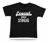 Printed T Shirt Tee Legend Since 1966 Happy Birthday Present Gift Idea Unisex