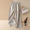 Cotton and Linen Wide Leg Pants for Women In Summer 2025, New Style Pants for Women, Loose Fit, Slimming, High Waist, Thin Straight Leg Casual Pants