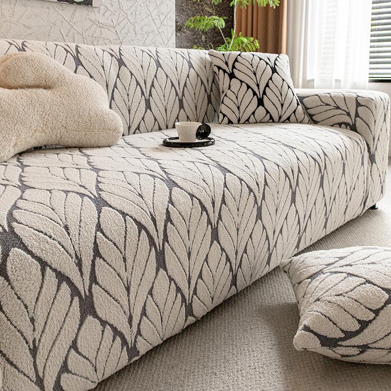 Shu Velvet Sofa Cover All Inclusive All Purpose Four season Anti Cat Scratch Cushion Protection Full Cover Cloth