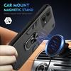 Coque de protection rigide antichoc pour Motorola Moto G82 G84 G85 Moto G84 Moto G85 Coque avec support magnétique annulaire pour voiture