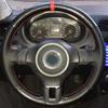 Car Steering Wheel Cover Braid Hand Sewing Anti-Slip Carbon Fiber Leather For Volkswagen Golf 6 Mk6 VW Polo Mk6 Car Accessories