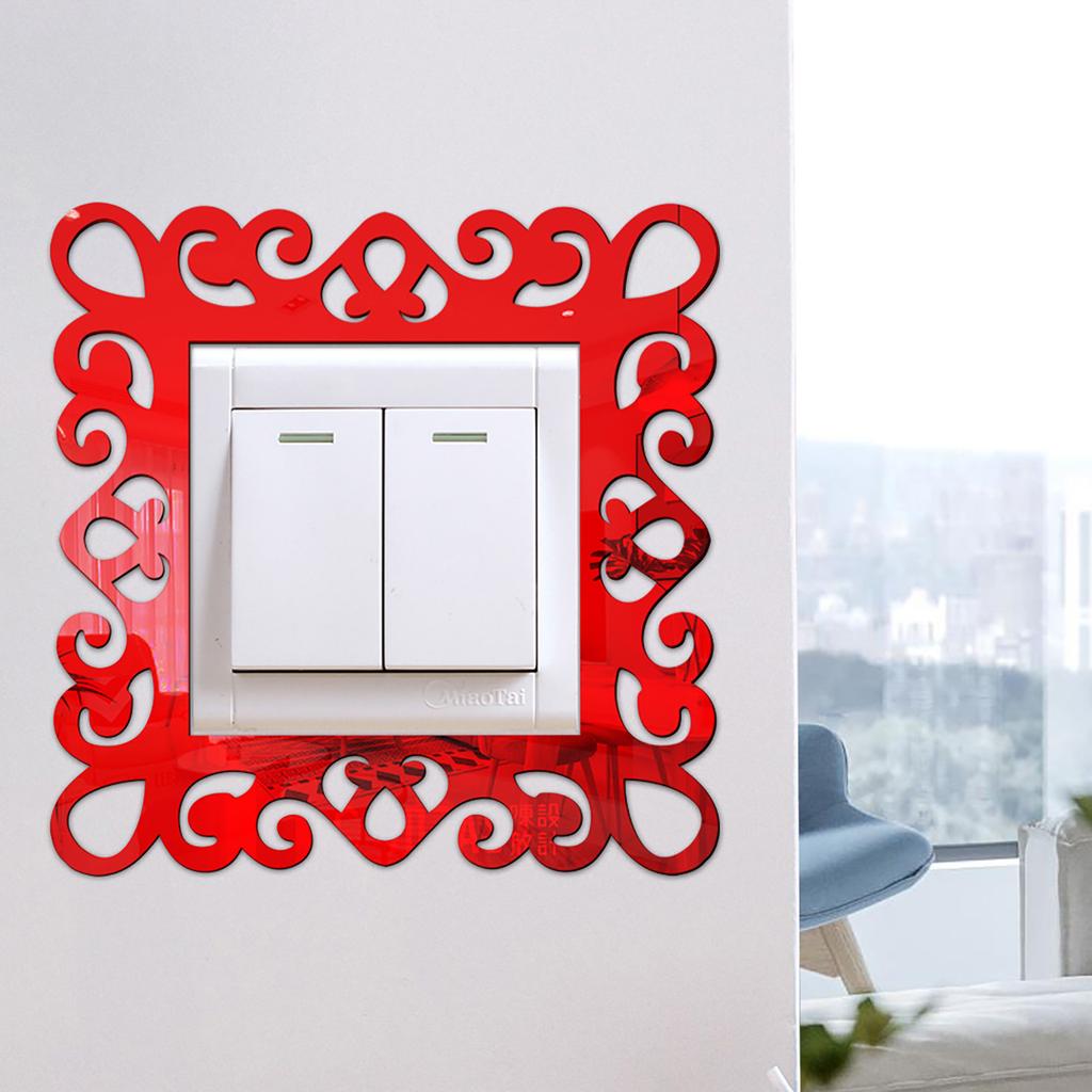 Sticker Home Decor Wall Mirror Style Photo Frames For Shop