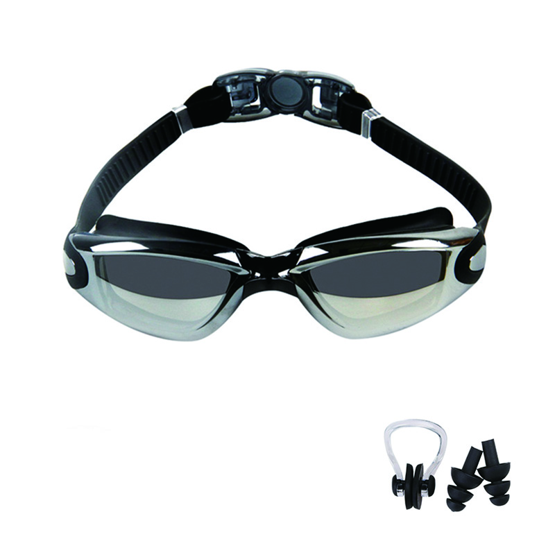 Swimming Goggles For Men Women Anti-Fog Uv Prescription Waterproof Silicone Adjust Swim Pool Eyewear Adults Kids Diving Glasses