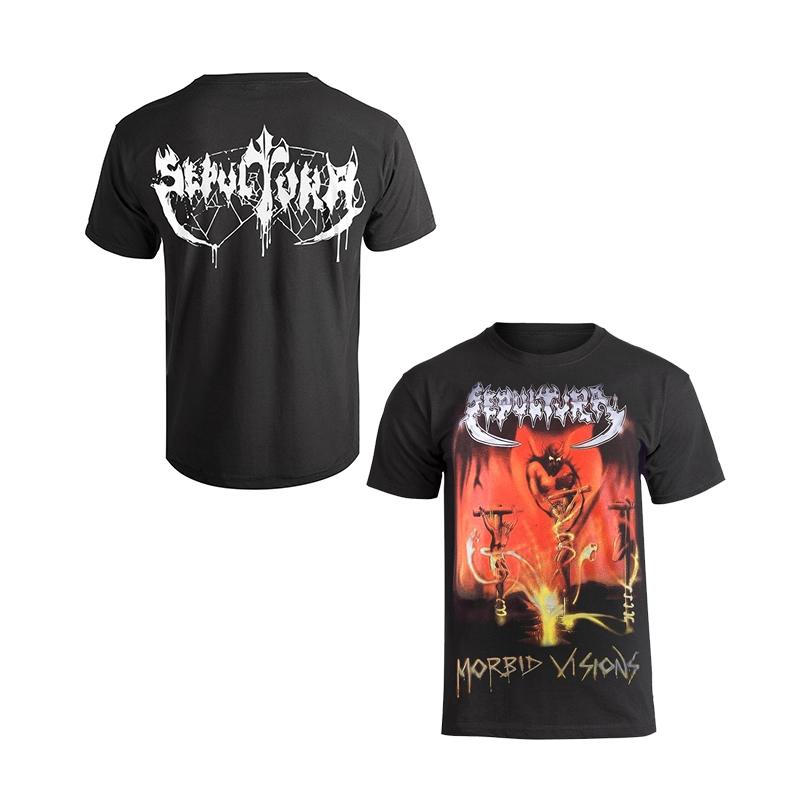 Rare SEPULTURA Band's Dark and Chaotic Speed Metal Rock Short-sleeved American Loose-fit Shirt By An International Fashion Brand