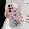 Coque de téléphone en verre métallique Fleur Colibri Convient pour Samsung Galaxy S26 S25 S24 S23 S22 S21 S20 FE/Ultra/Plus Anti-Chute