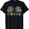 Funny Mardi Gras Skeleton Hands T Shirt